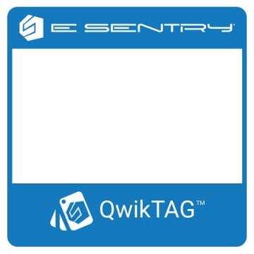 E-SentryQwikTAG for informasjonsmerking via APP av generelle bruksområder.